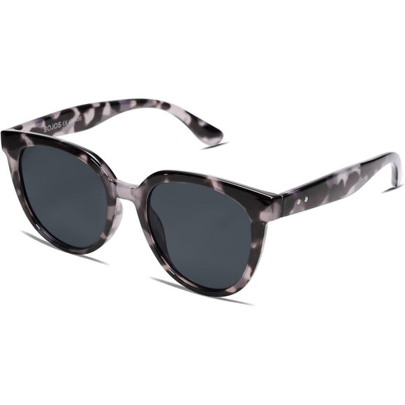 ? Women Grey Trendy Cat Eye Sunglasses Round Polarized Fashion Sunnies Eyewear main image 3